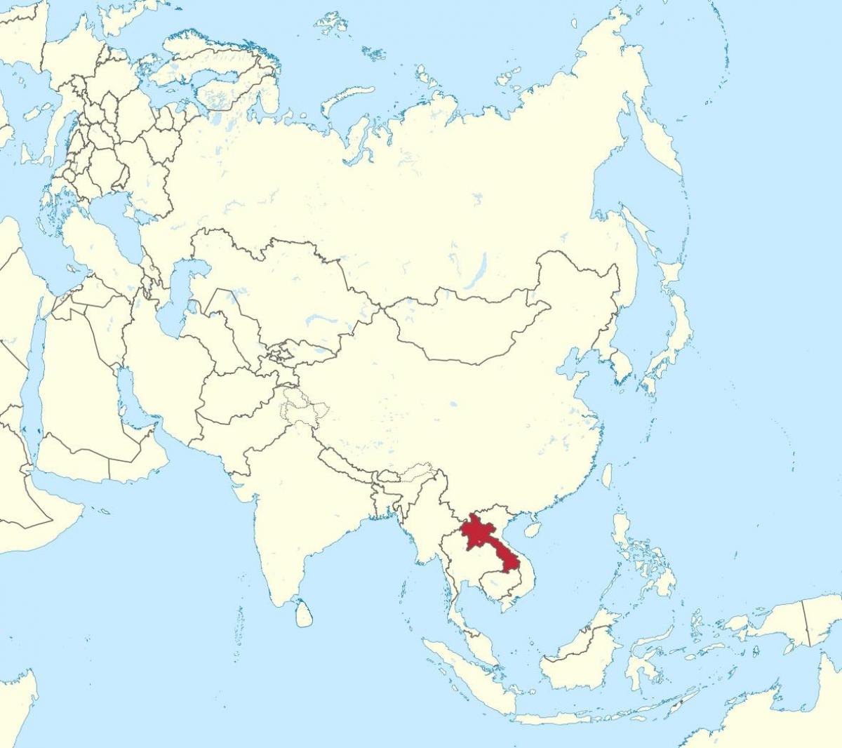 نقشه لائوس آسیا