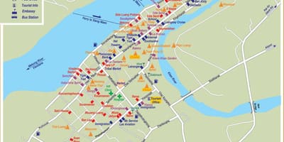 نقشه از لائوس 